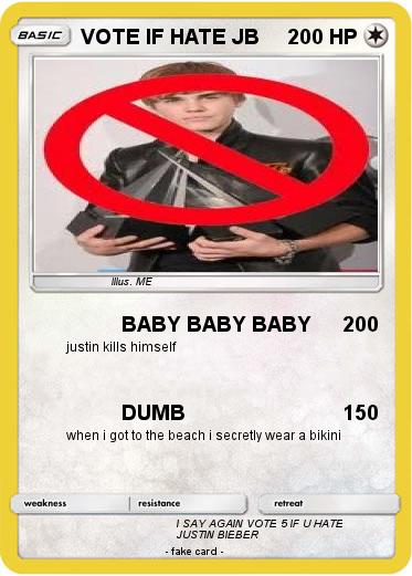 Pokemon VOTE IF HATE JB