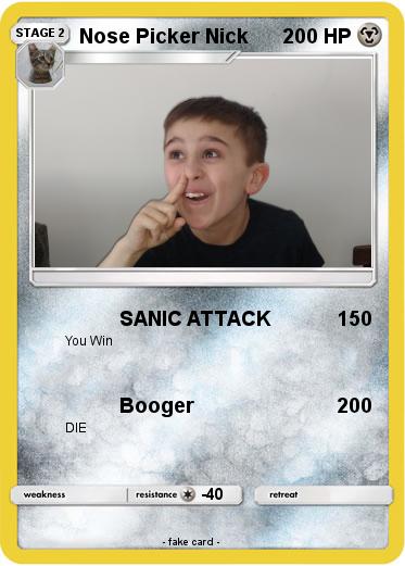 Pokemon Nose Picker Nick
