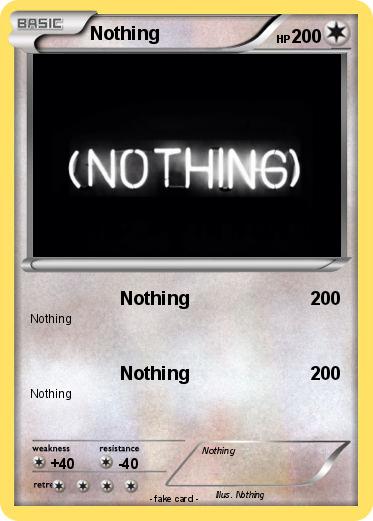 Pokemon Nothing