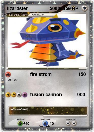 Pokemon lizardster                 500000