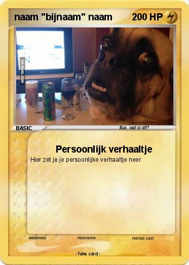 Pokemon naam "bijnaam" naam