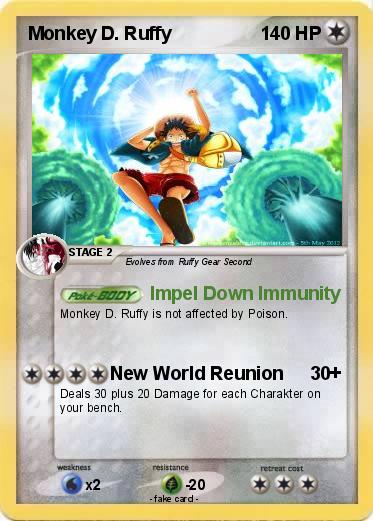 Pokemon Monkey D. Ruffy