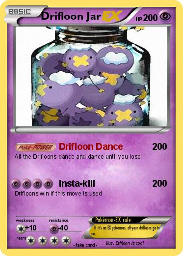 Pokemon Drifloon Jar