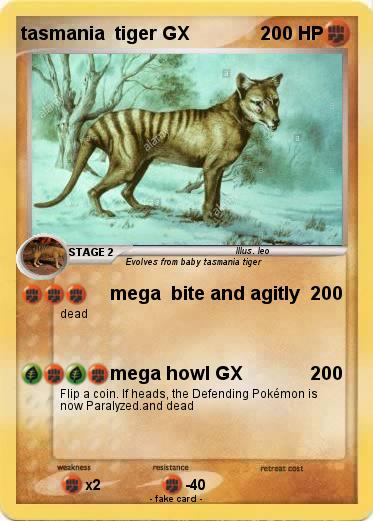Pokemon tasmania  tiger GX