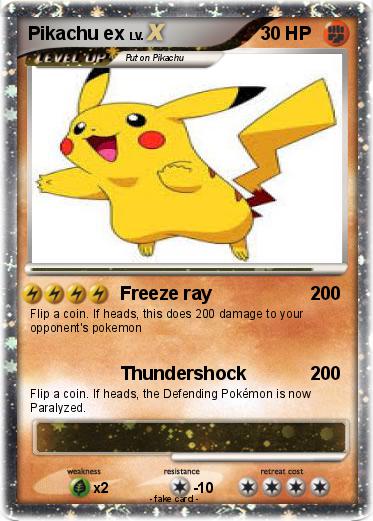 Pokemon Pikachu ex