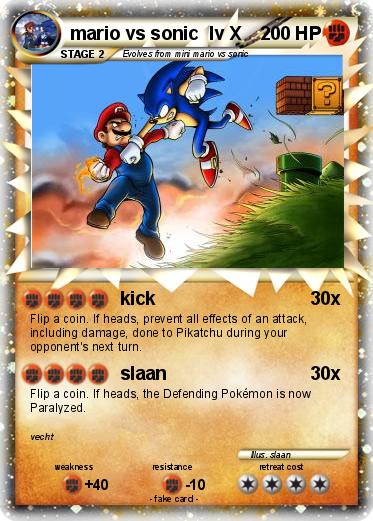Pokemon mario vs sonic  lv X