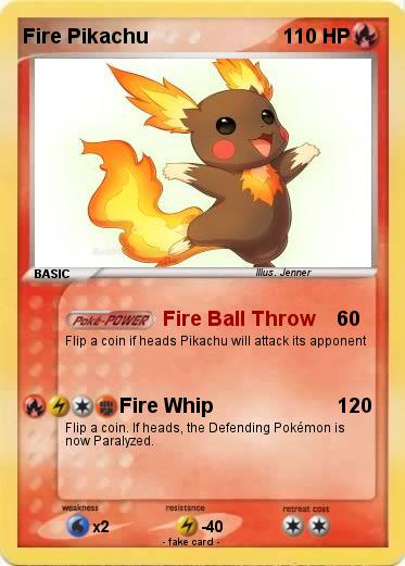 Pokemon Fire Pikachu