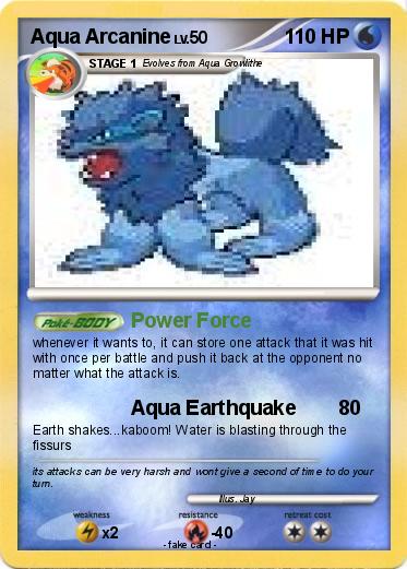 Pokemon Aqua Arcanine