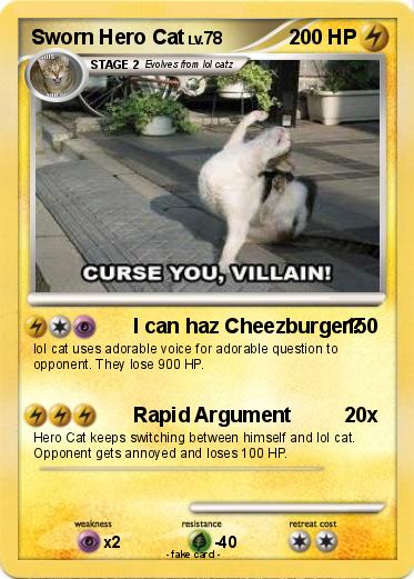 Pokemon Sworn Hero Cat