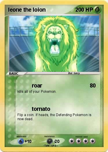 Pokemon leone the loion