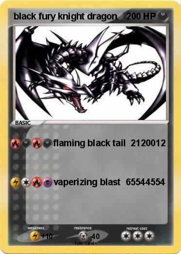 Pokemon black fury knight dragon