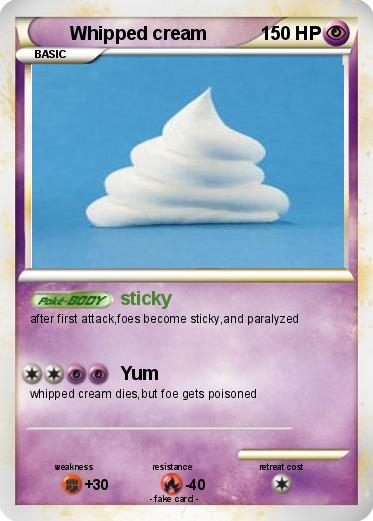 Pokemon Whipped cream