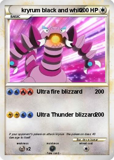 Pokemon kryrum black and white