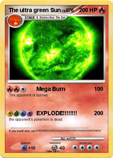 Pokemon The ultra green Sun