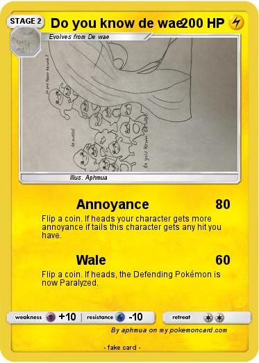 Pokemon Do you know de wae