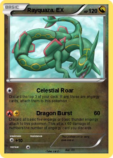 Pokemon Rayquaza. EX