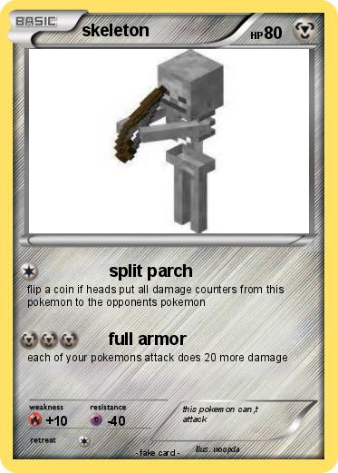 Pokemon skeleton