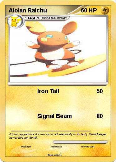 Pokemon Alolan Raichu