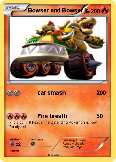 Pokemon Bowser and Bowser jr
