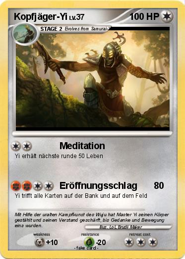 Pokemon Kopfjäger-Yi