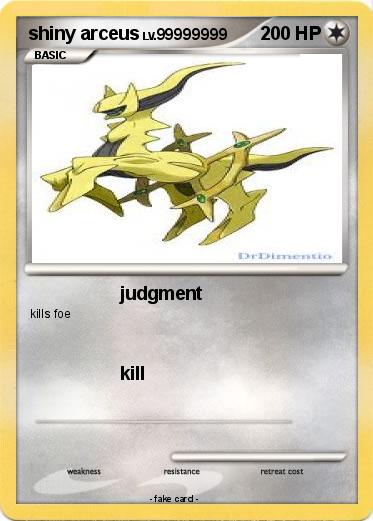 Pokemon shiny arceus