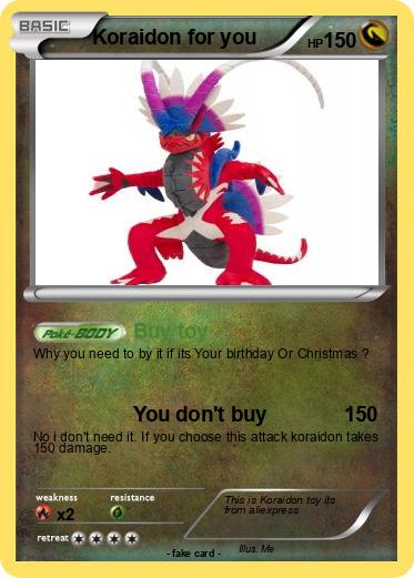 Pokemon Koraidon for you