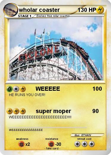 Pokemon wholar coaster