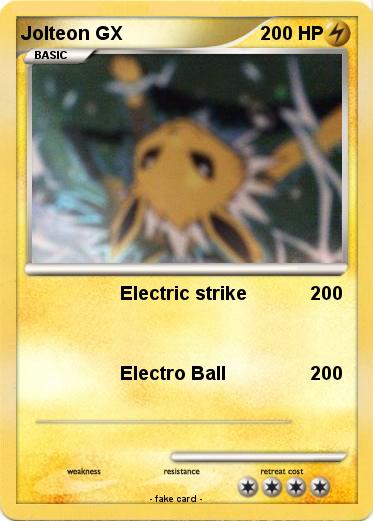 Pokemon Jolteon GX