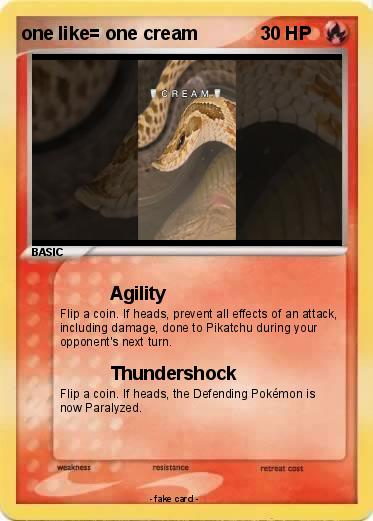 Pokemon one like= one cream