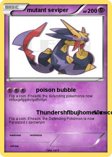 Pokemon mutant seviper
