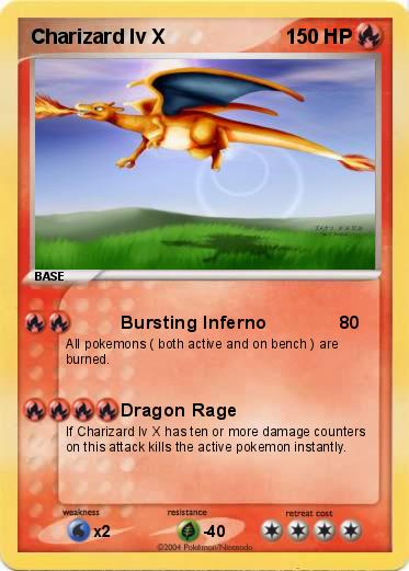 Pokemon Charizard lv X