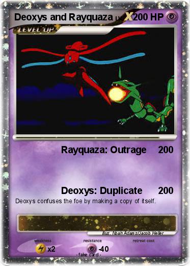 Pokemon Deoxys and Rayquaza