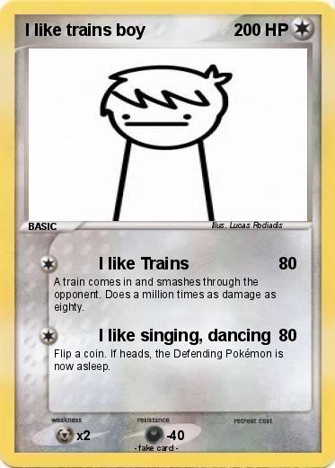 Pokemon I like trains boy