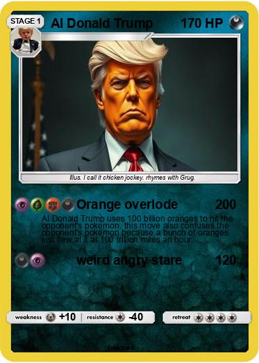 Pokemon AI Donald Trump Pokemon AI Donald Trump