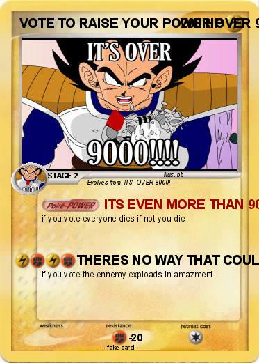 Pokemon VOTE TO RAISE YOUR POWER OVER 9000!!