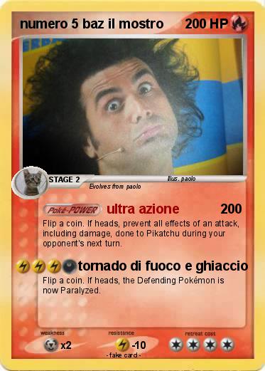 Pokemon numero 5 baz il mostro