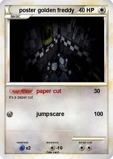 Pokemon poster golden freddy