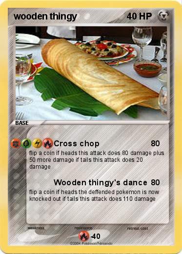 Pokemon wooden thingy