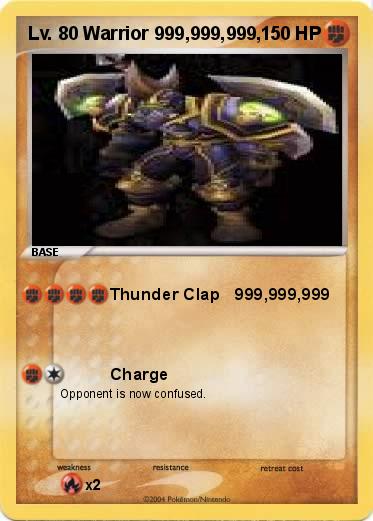 Pokemon Lv. 80 Warrior 999,999,999,