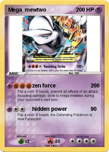 Pokemon Mega  mewtwo