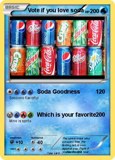 Pokemon Vote if you love soda