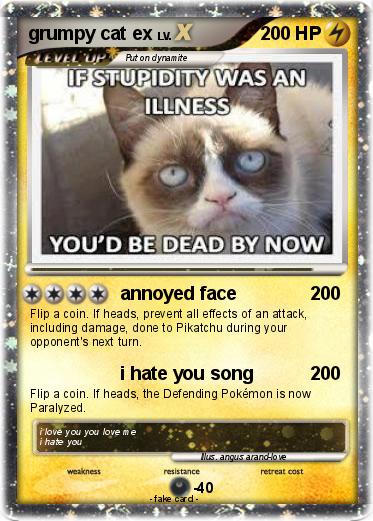 Pokemon grumpy cat ex