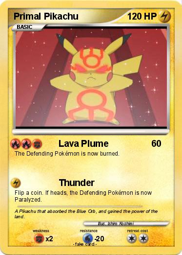 Pokemon Primal Pikachu