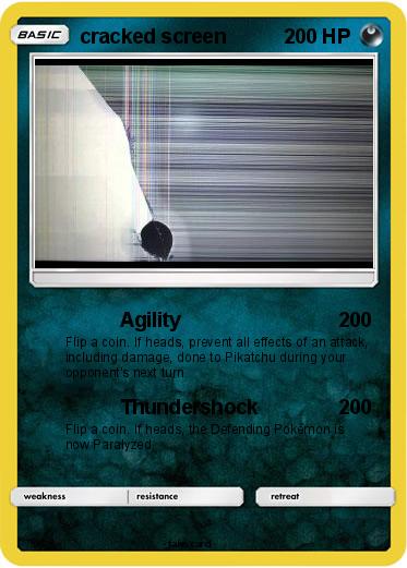 Pokemon cracked screen