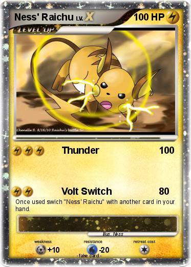 Pokemon Ness' Raichu