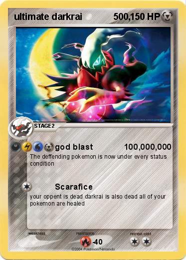 Pokemon ultimate darkrai            500,  