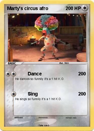Pokemon Marty's circus afro