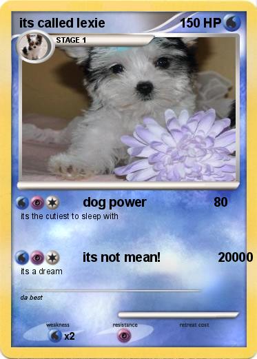 Pokemon its called lexie