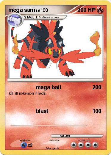 Pokemon mega sam