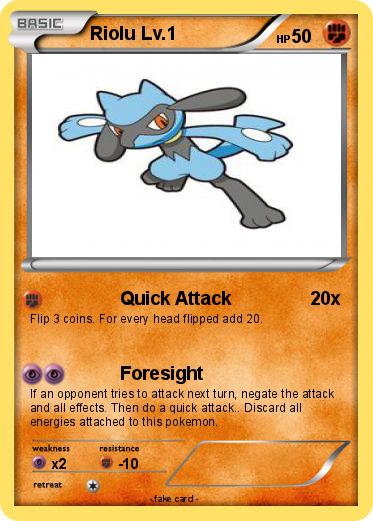 Pokemon Riolu Lv.1